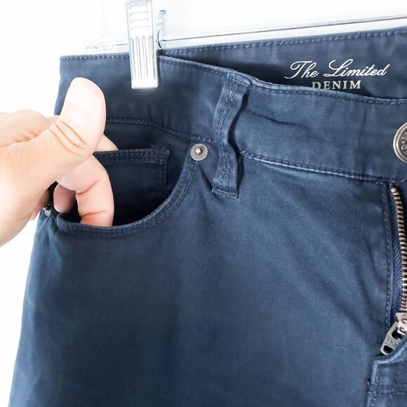 The Limited Denim Legging Jean Womens 10 Navy Blue Skinny Mid Rise Stretch - Picture 9 of 12